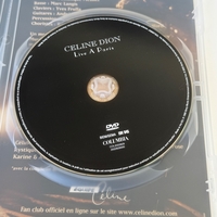 Celine Dion - signed DVD collection. Signed on outer cover (slight damage) and booklet by Celine Dion