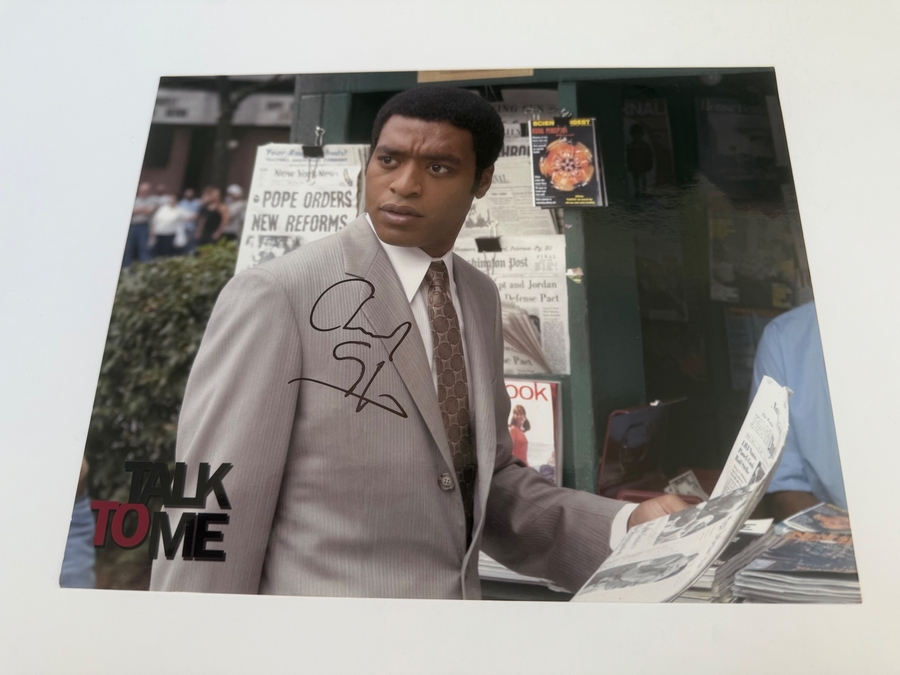 Chiwetel Ejiofor signed photograph
