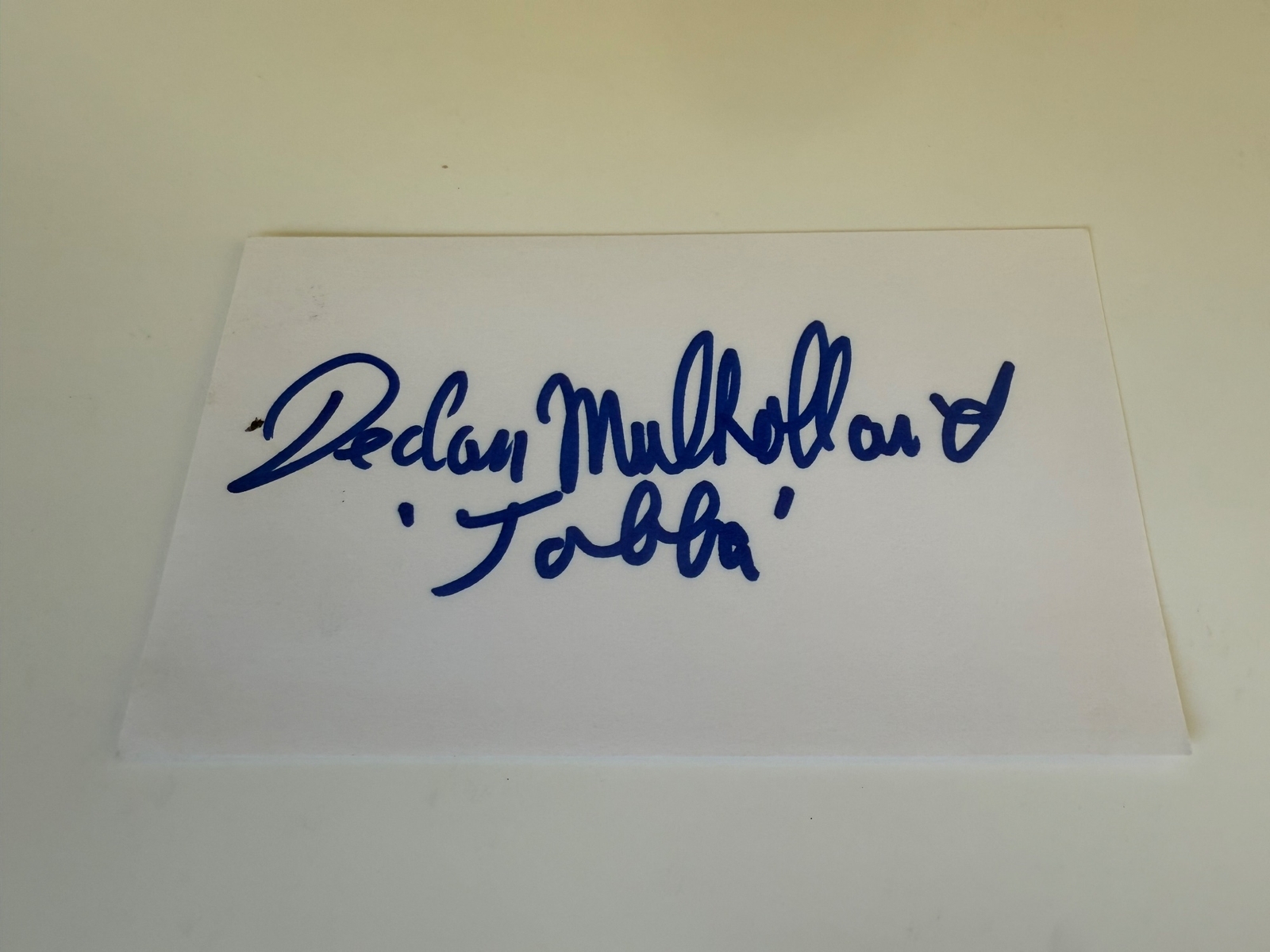 Declan Mulholland (Jabba the Hut) signed card