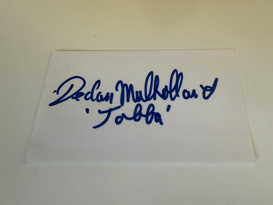 Declan Mulholland (Jabba the Hut) signed card