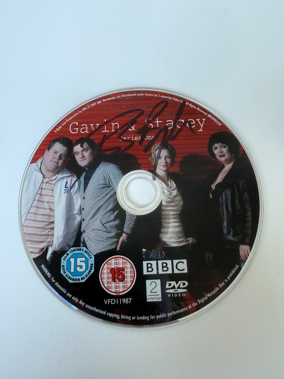 Gavin and Stacey DVD signed by Rob Brydon