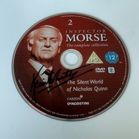 Inspector Morse - The Silent World of Nicholas Quinn DVD disc signed- signed by Kevin Whately