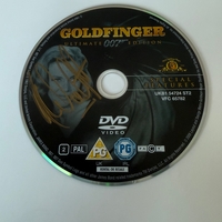 Goldfinger DVD disc signed by Norman Wanstall. Disc only