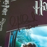 Harry Potter and The Prisoner of Azkaban. Signed by Julie Walters, Jeff Rawle and Alfred Enoch
