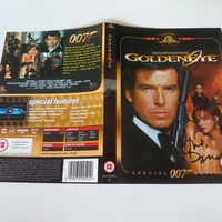 Goldeneye DVD cover signed by Judi Dench. DVD sleeve only