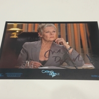 Casino Royale photo signed by Judi Dench.