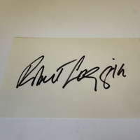 Robert Loggia signed card