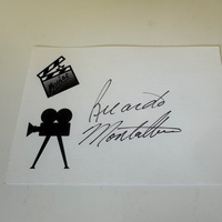 Ricardo Montalban signed card