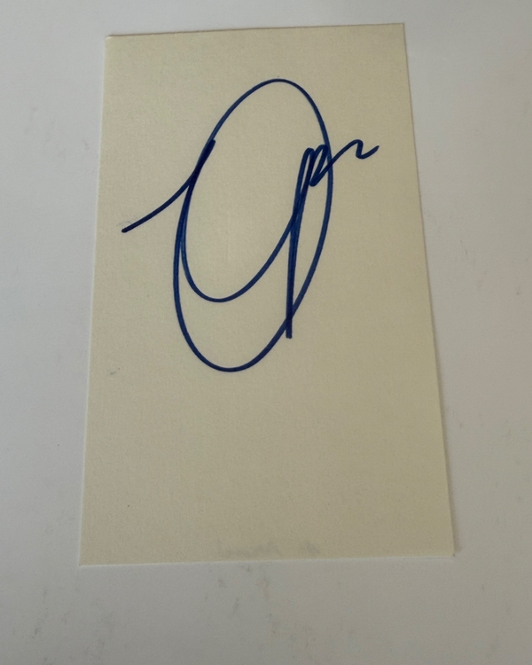 Al Pacino signed card