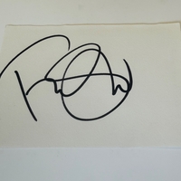 Fiona Shaw signed card