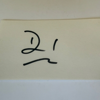 David Caruso signed card