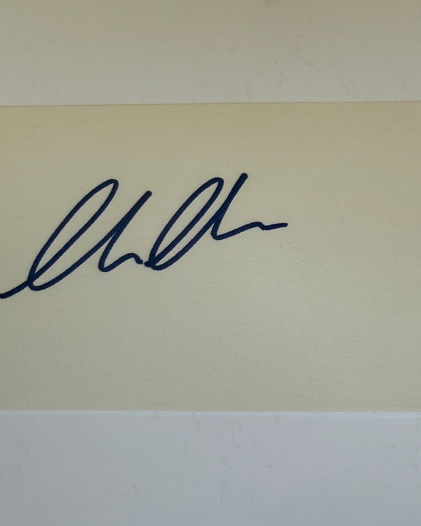 Chevy Chase signed card