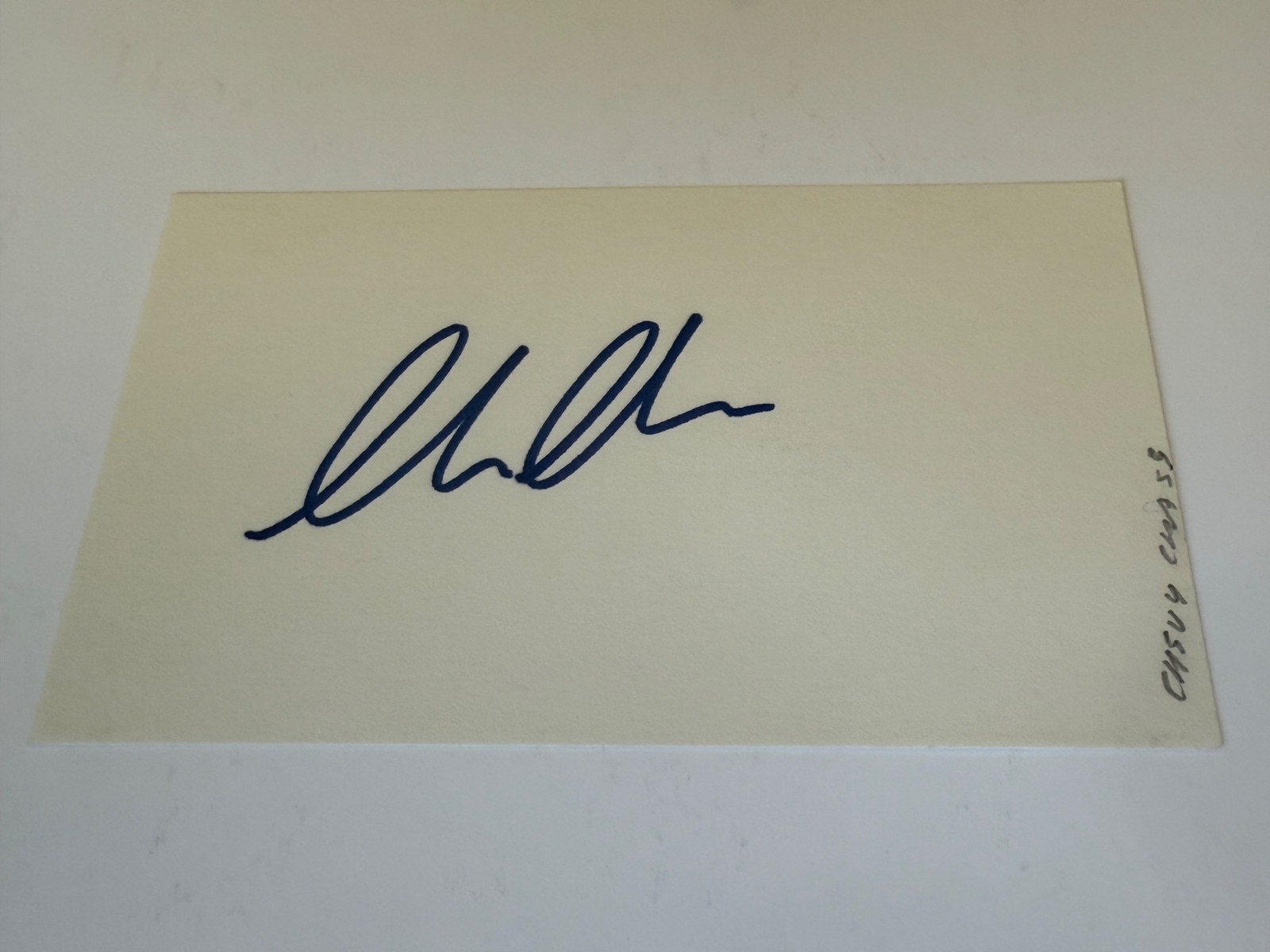Chevy Chase signed card