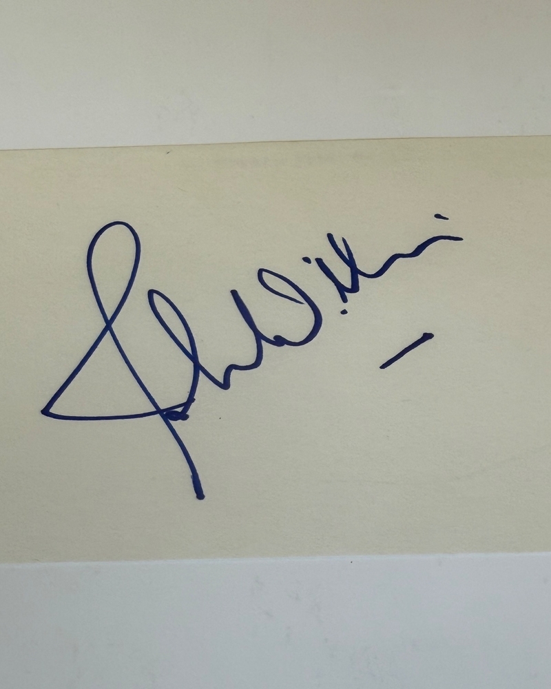 John Williams signed card