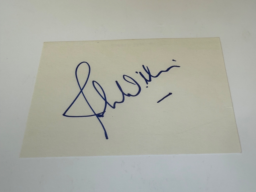 John Williams signed card