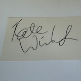Kate Winslet signed card
