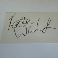 Kate Winslet signed card