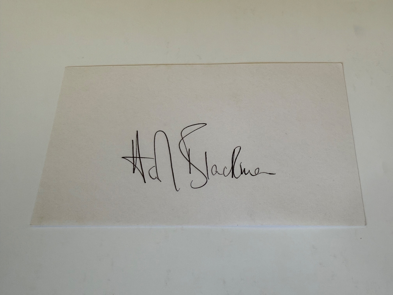 Honor Blackman signed card