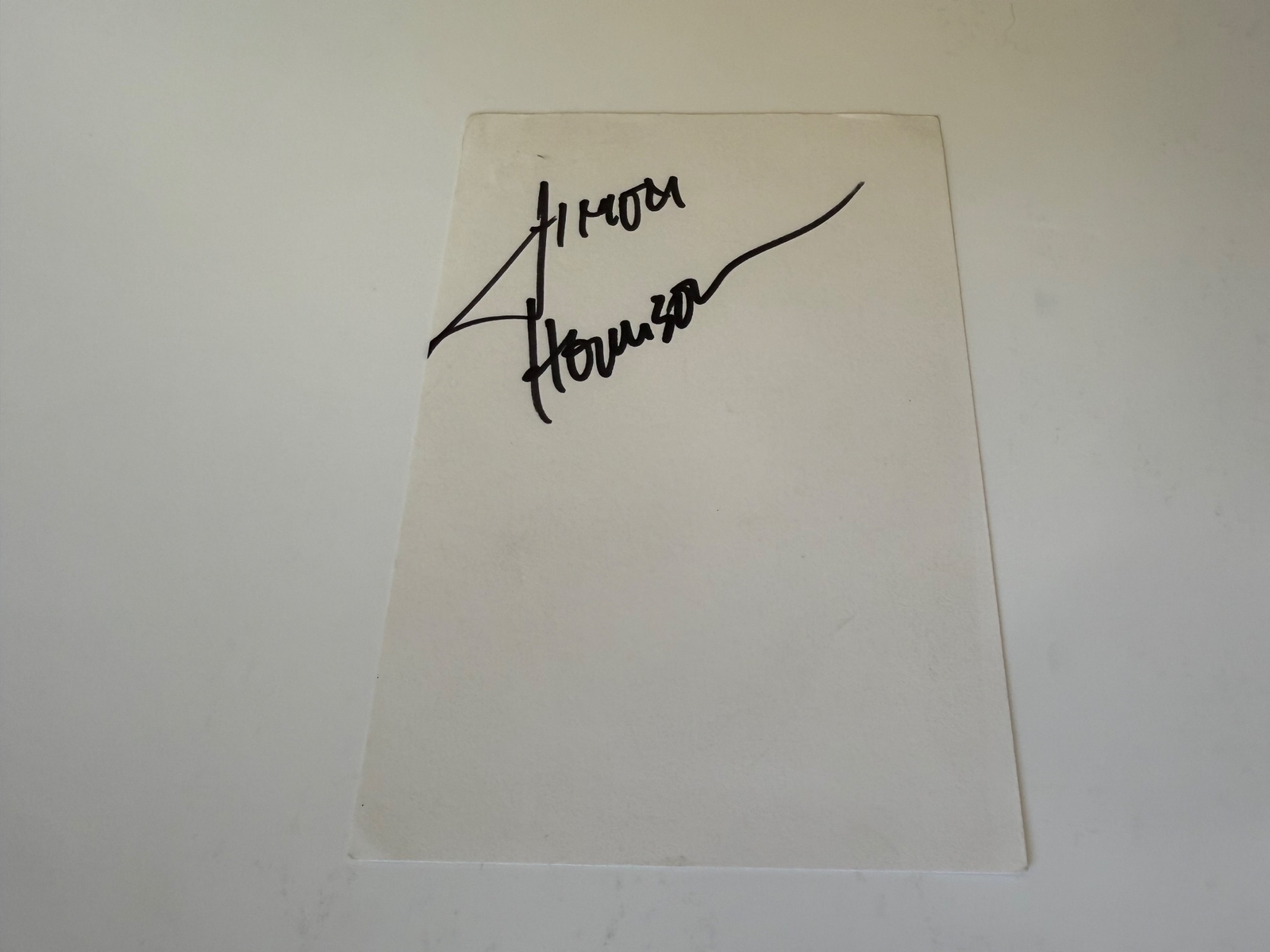 Djimon Hounsou signed card