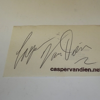 Casper Van Dien signed card