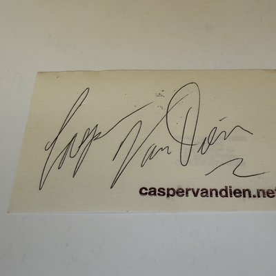 Casper Van Dien signed card