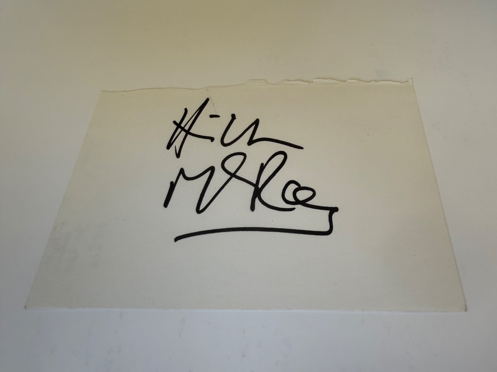 Hilton McRae signed card