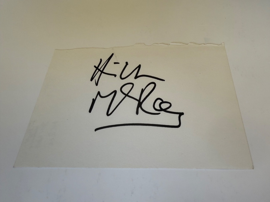 Hilton McRae signed card