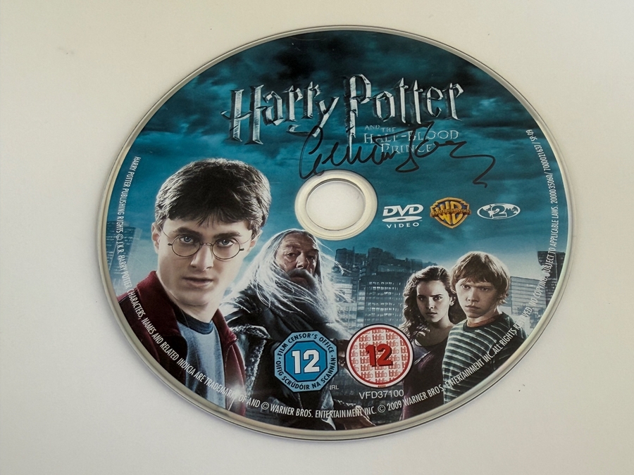 Harry Potter and the Half Blood Prince DVD signed by Gemma Jones. Disc only