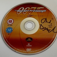 The World Is Not Enough DVD - signed by Judi Dench. Disc only