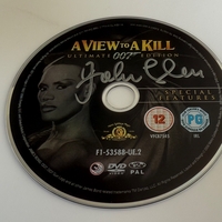 A View To A Kill DVD signed by John Glen. Disc only