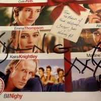 Love Actually DVD sleeve - signed by Bill Nighy. DVD cover only