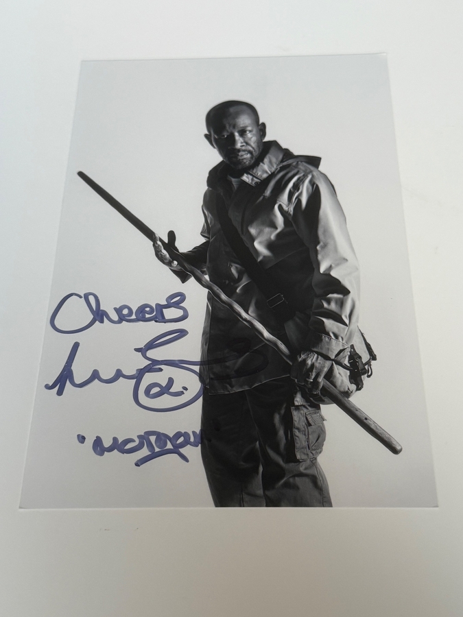 Walking Dead photo signed by Lennie James