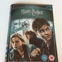 Harry Potter and the Deathly Hallows DVD cover - signed by Toby Jones. DVD sleeve only