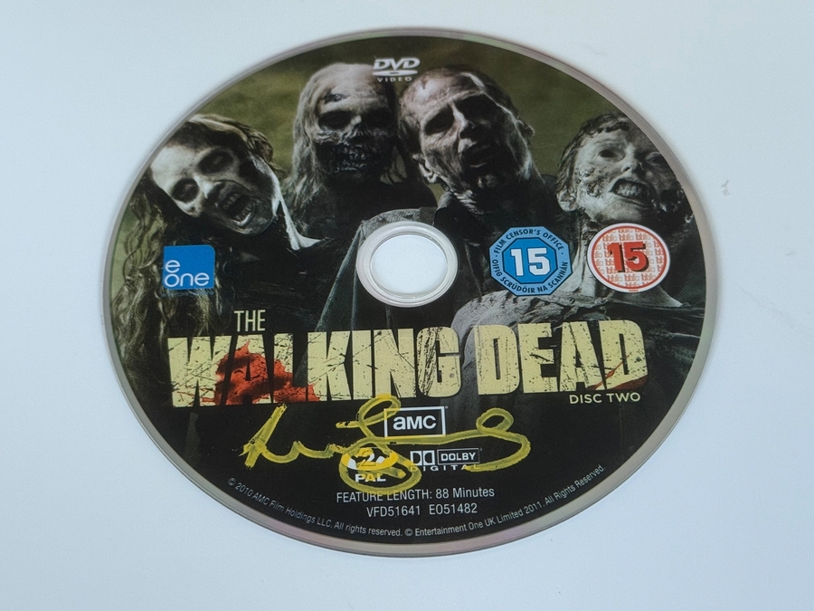 The Walking Dead Disc 2 DVD signed by Lennie James. DVD disc only