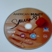 American Beauty DVD signed by Sam Mendes. DVD disc only