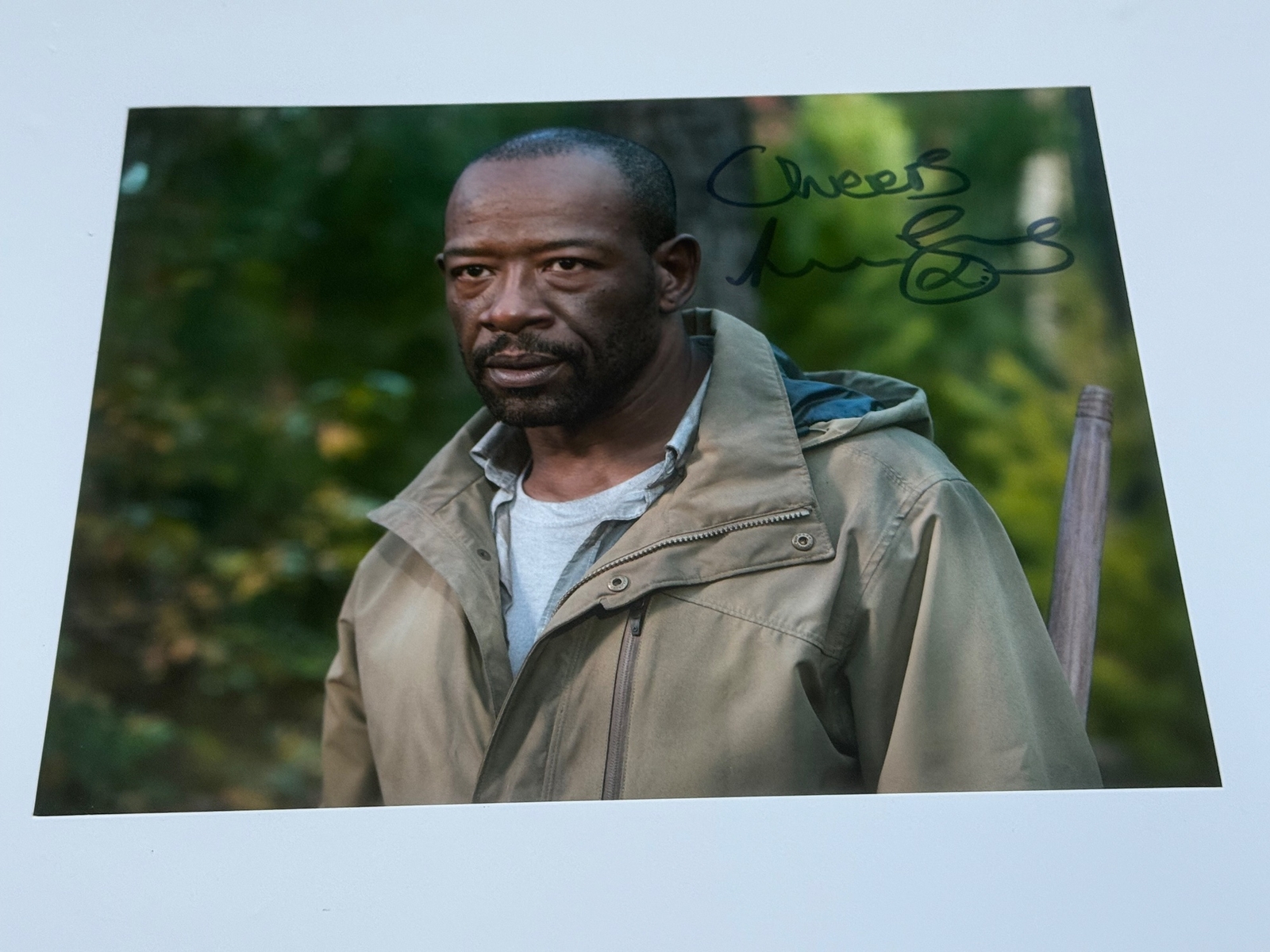 Lennie James signed Walking Dead photo
