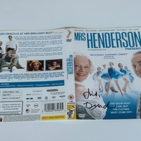 Mrs Henderson Presents DVD cover signed by Judi Dench. DVD sleeve only