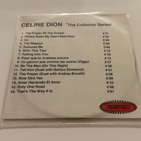 Celine Dion - The Collector Series CD. Signed by Celine Dion