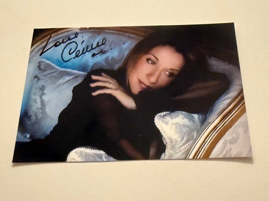 Celine Dion - signed photo