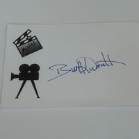 Burt Kwouk signed card