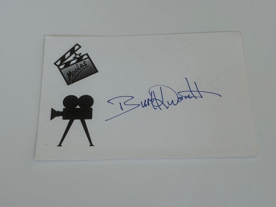 Burt Kwouk signed card
