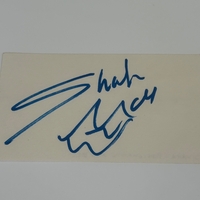 Shakira signed card