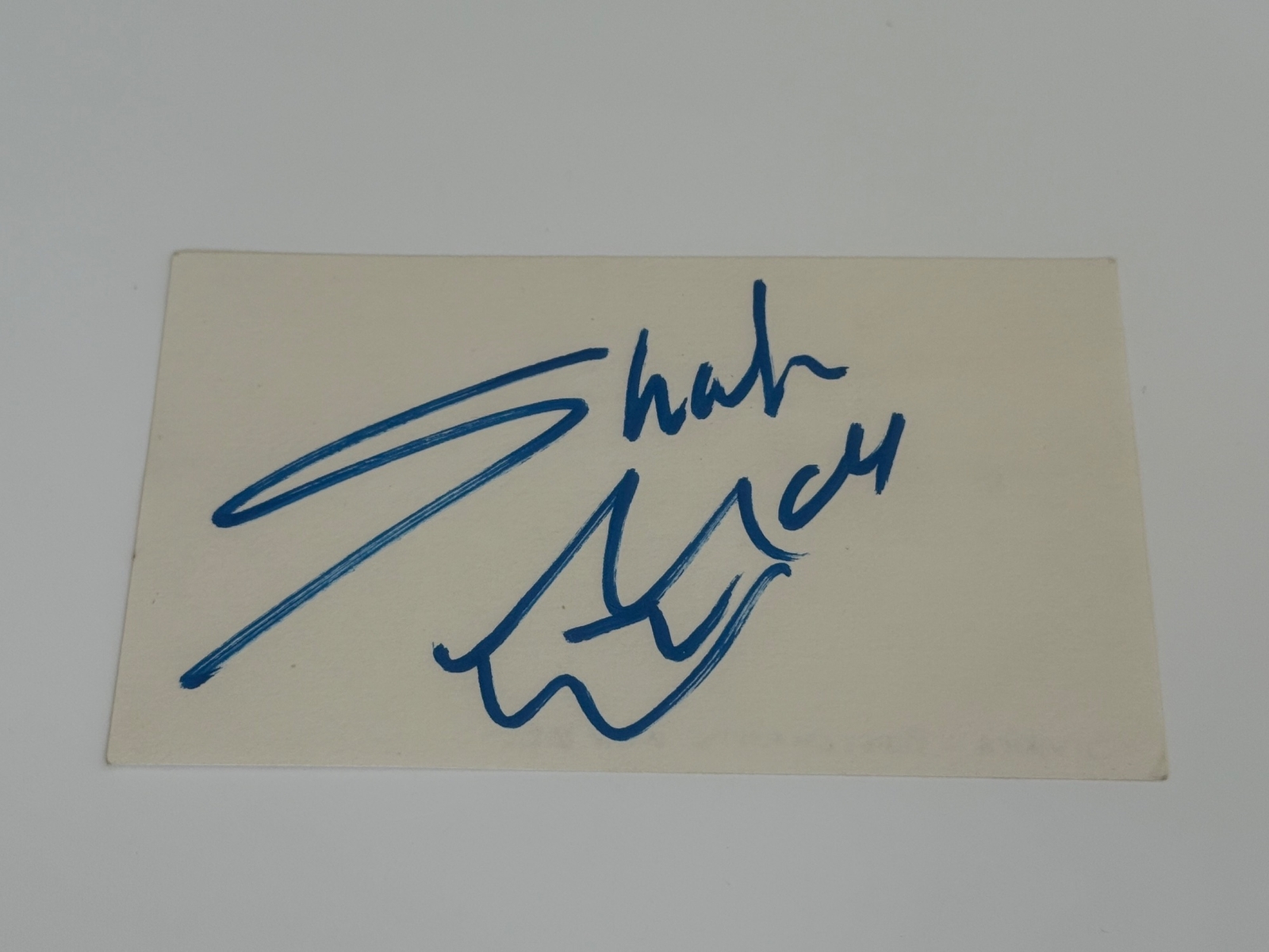 Shakira signed card