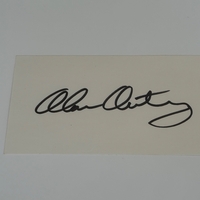 Alan Autry signed card