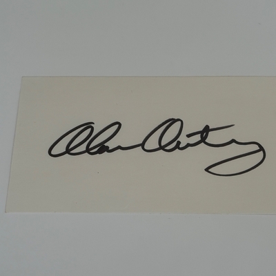 Alan Autry signed card
