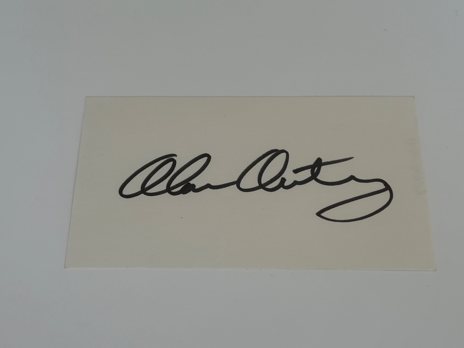 Alan Autry signed card