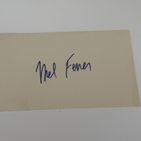 Mel Ferrer signed card