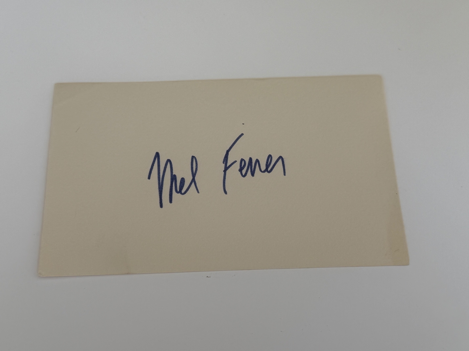Mel Ferrer signed card