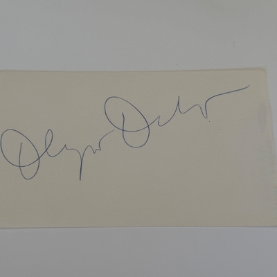 Olympia Dukakis signed card