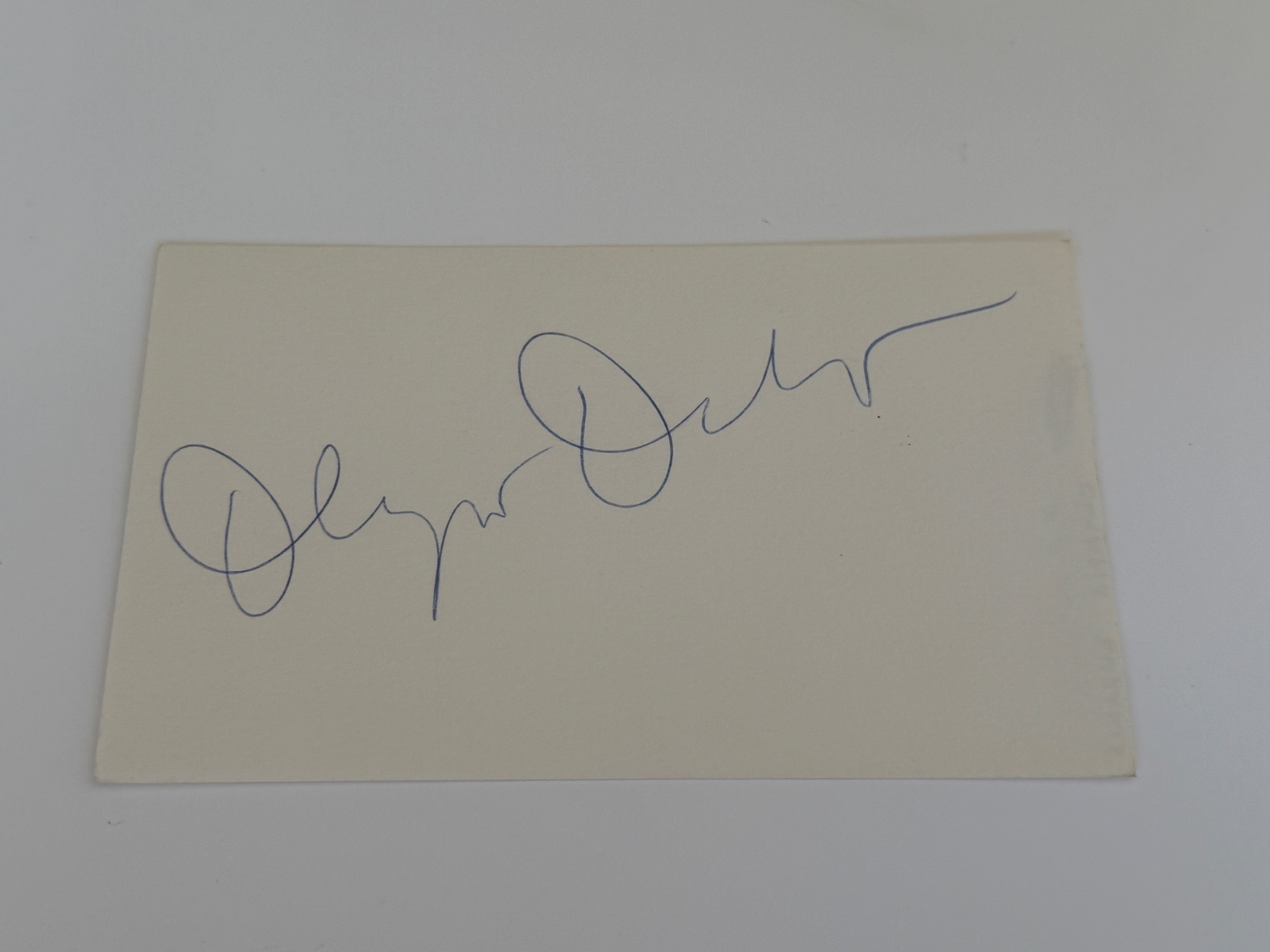 Olympia Dukakis signed card